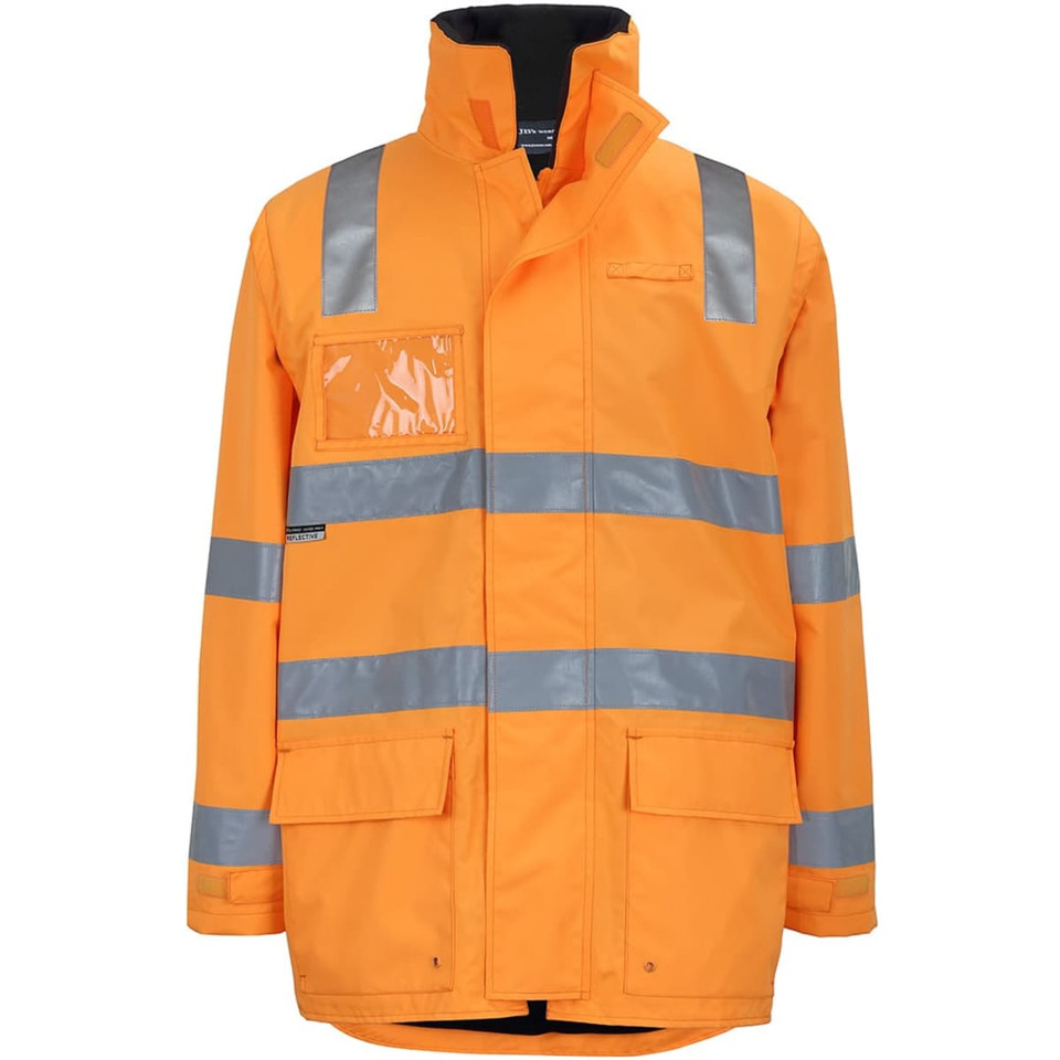 JB's Aust. Rail D+N Zip Off Sleeve L/Line Jacket Orange