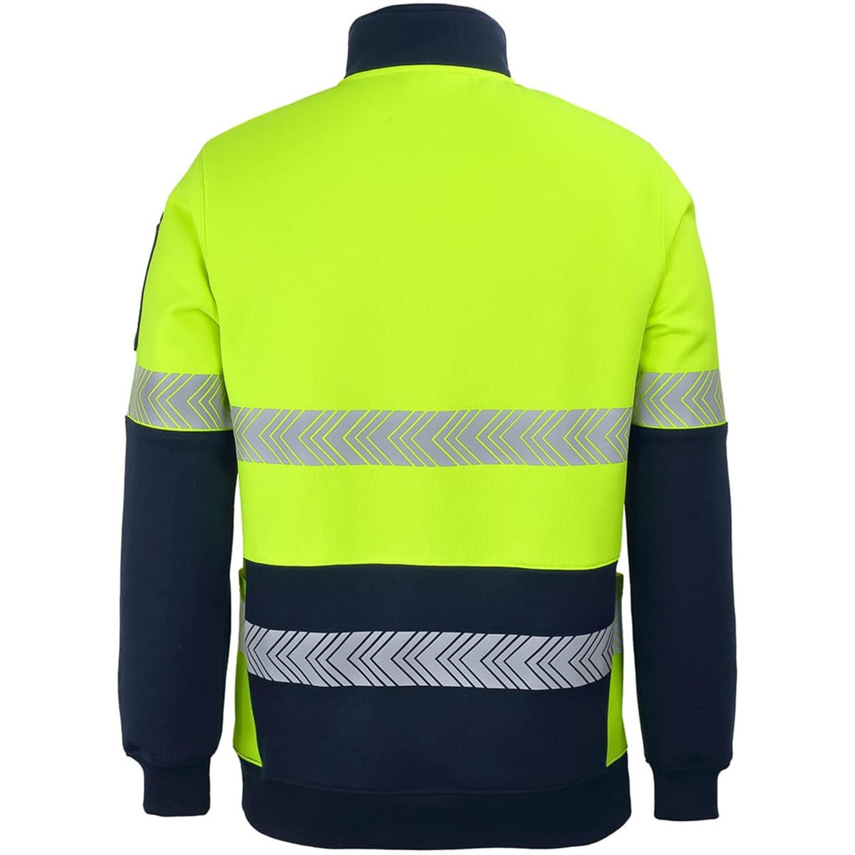 JB's Hv 330 G 1/2 Zip Segmented Tape Fleece Orange/Navy