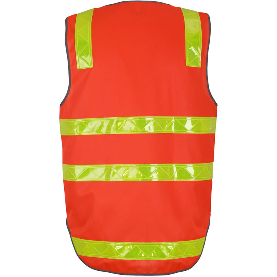 JB's Vic Road (D+N) Zip Safety Vest Orange