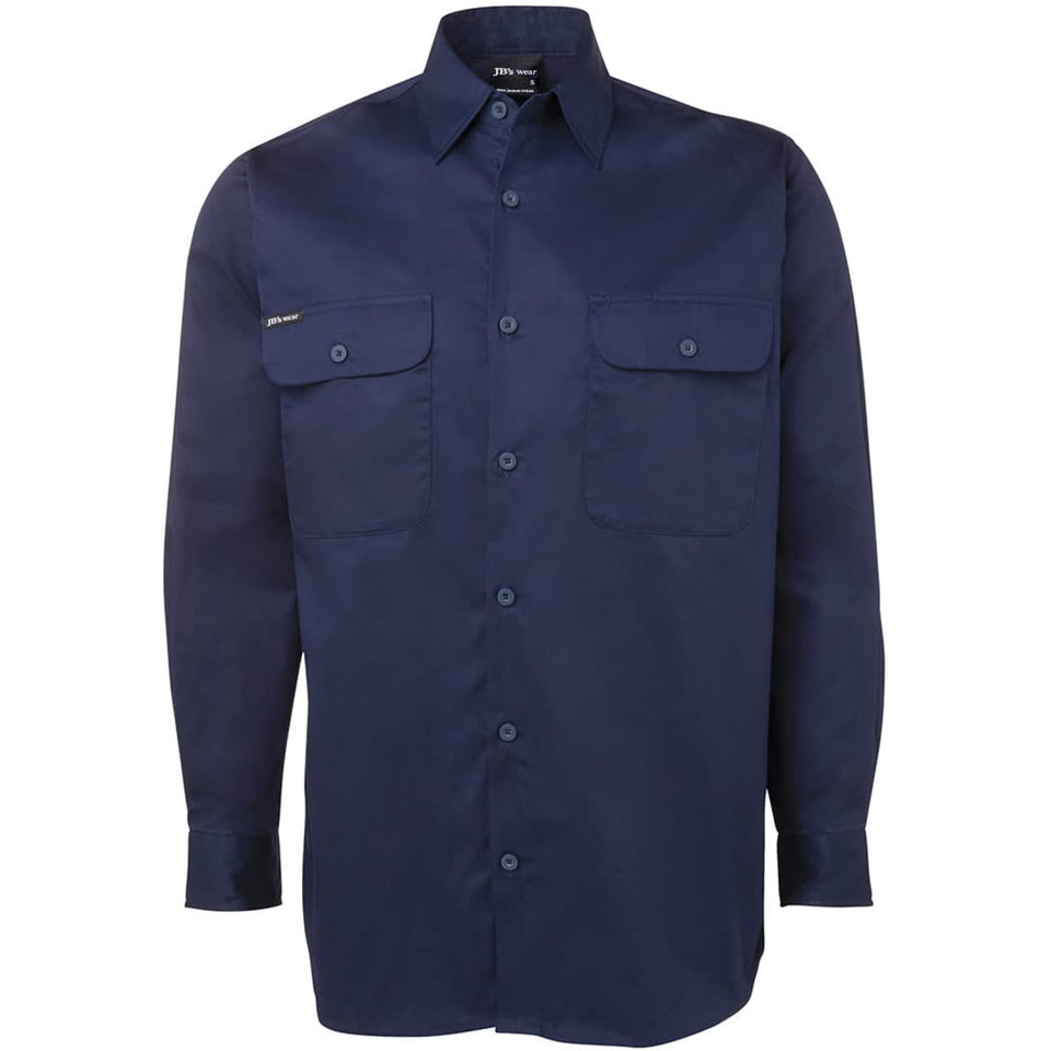 JB's L/S 150 G Work Shirt Navy