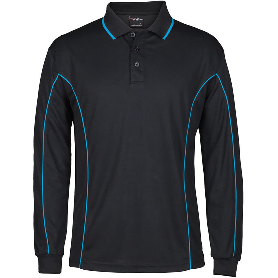 Podium L/S Piping Polo