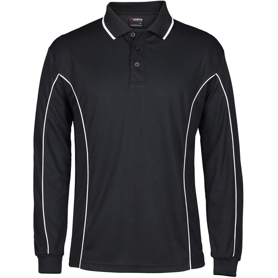 Podium L/S Piping Polo