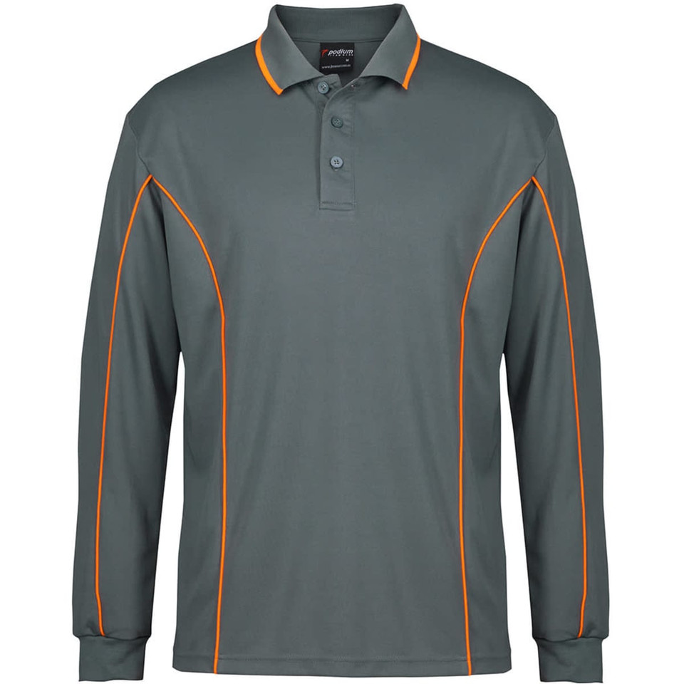 Podium L/S Piping Polo