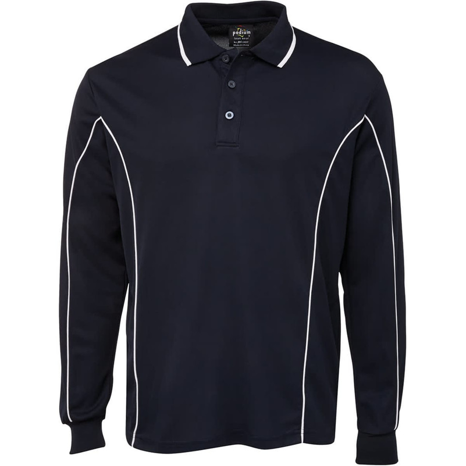 Podium L/S Piping Polo