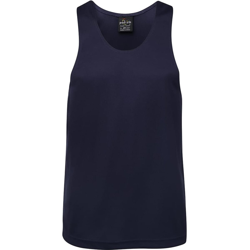 Podium Poly Singlet Black