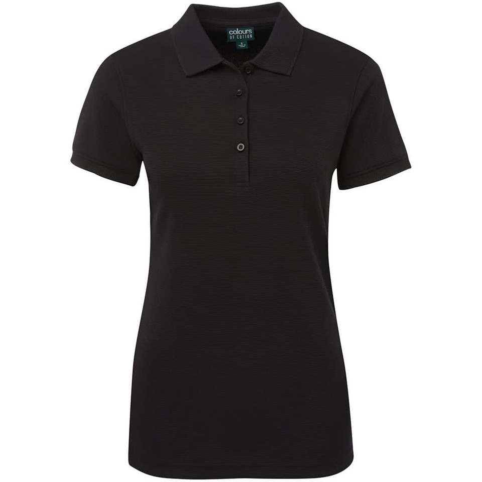 C of C Ladies Ottoman Polo Black
