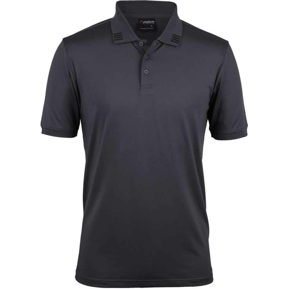 Podium 4 Stripe S/S Stretch Polo