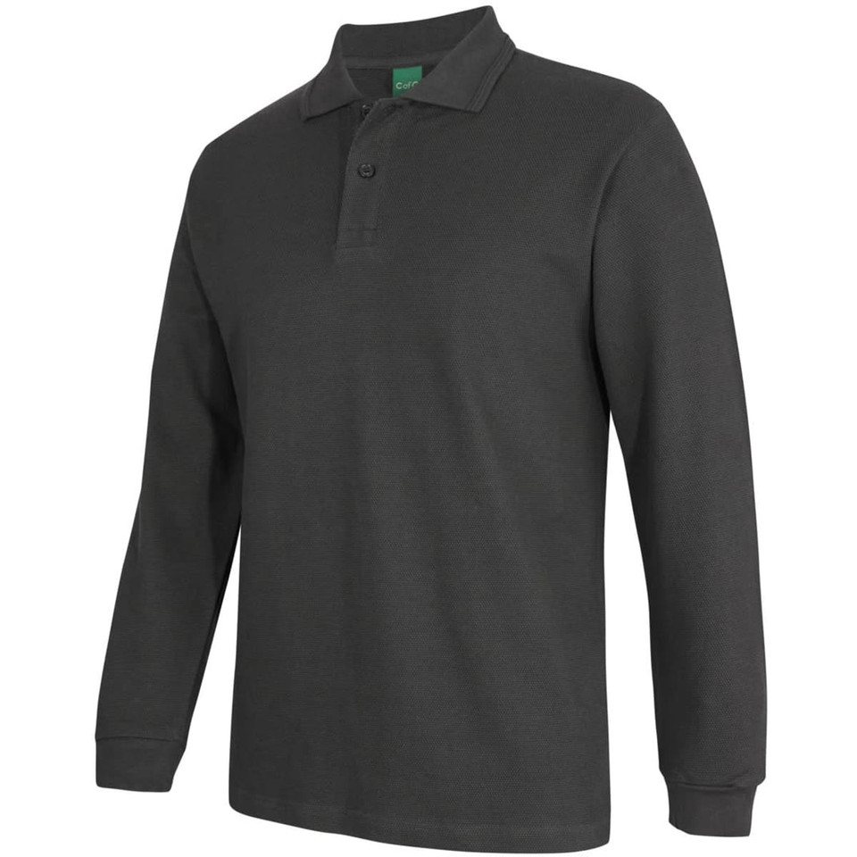 C of C L/S 320 G Popcorn Cotton Polo