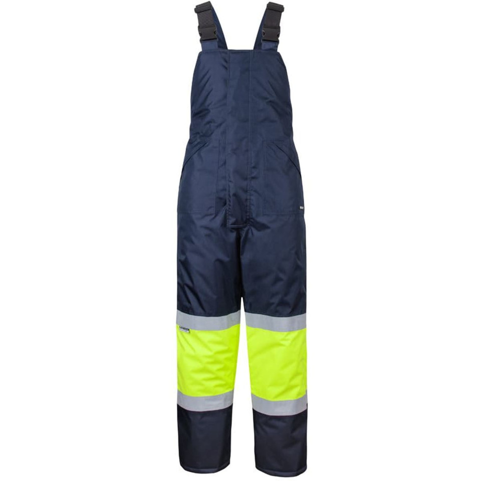 JB's Freezer Bib & Brace With Tape Navy/Lime