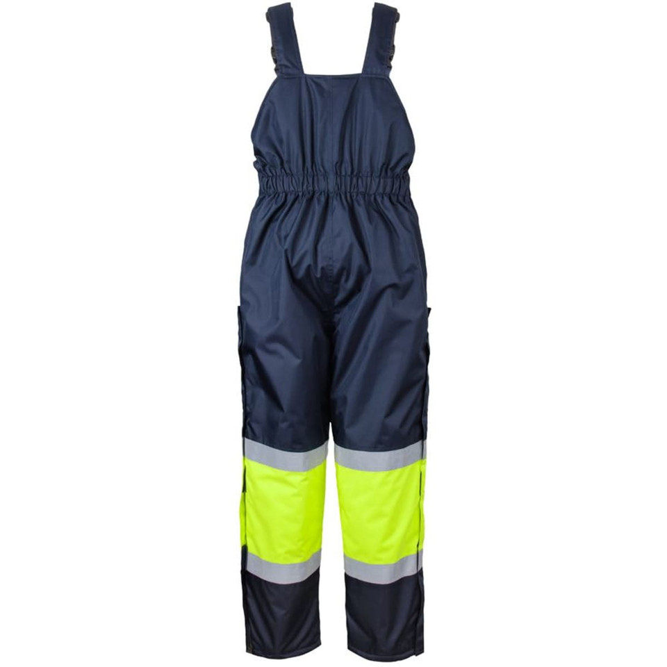 JB's Freezer Bib & Brace With Tape Navy/Lime