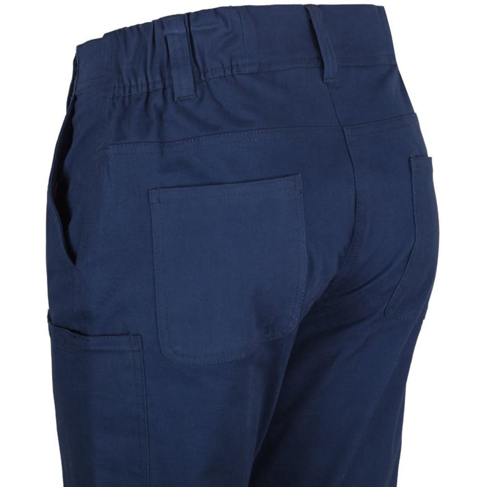 JB's Lds Multi Pkt Stretch Twill Pant With D+N Tape Navy