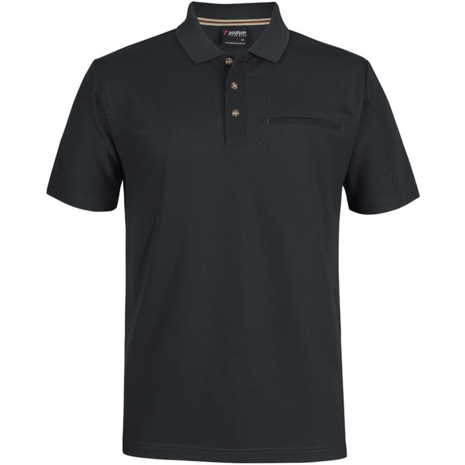 Podium S/S Recycled Polyester Pocket Polo