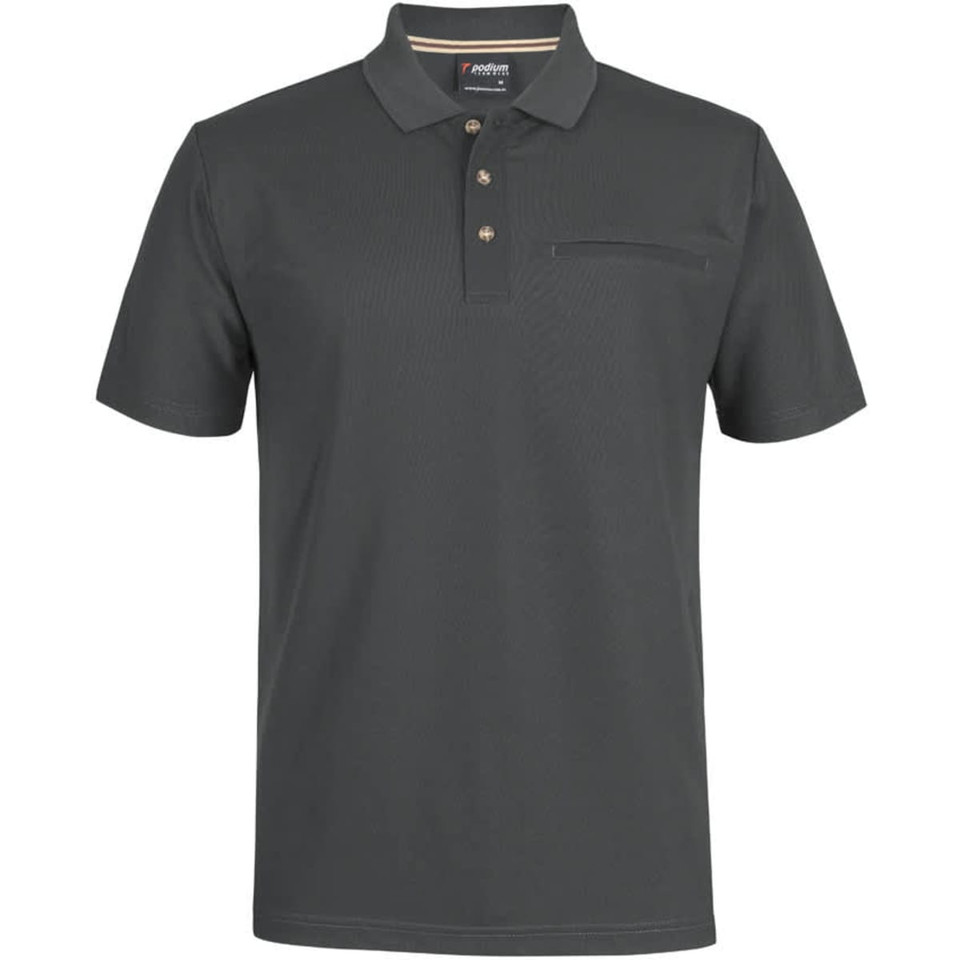 Podium S/S Recycled Polyester Pocket Polo