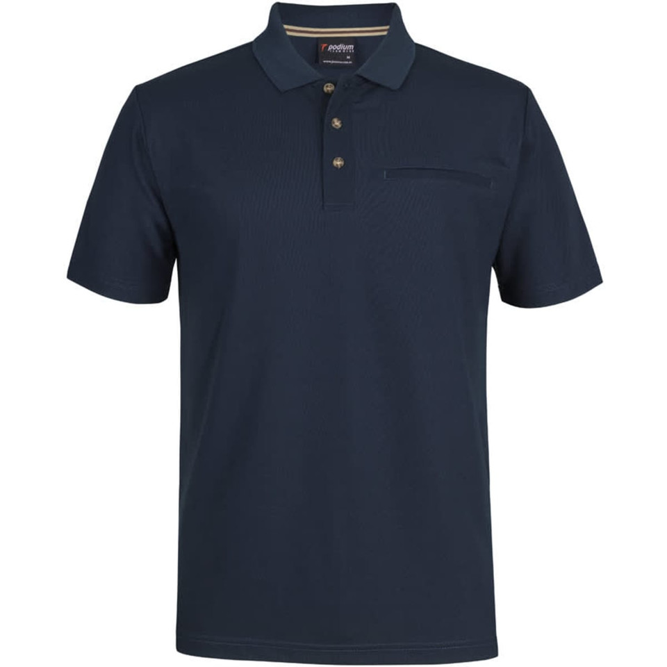 Podium S/S Recycled Polyester Pocket Polo