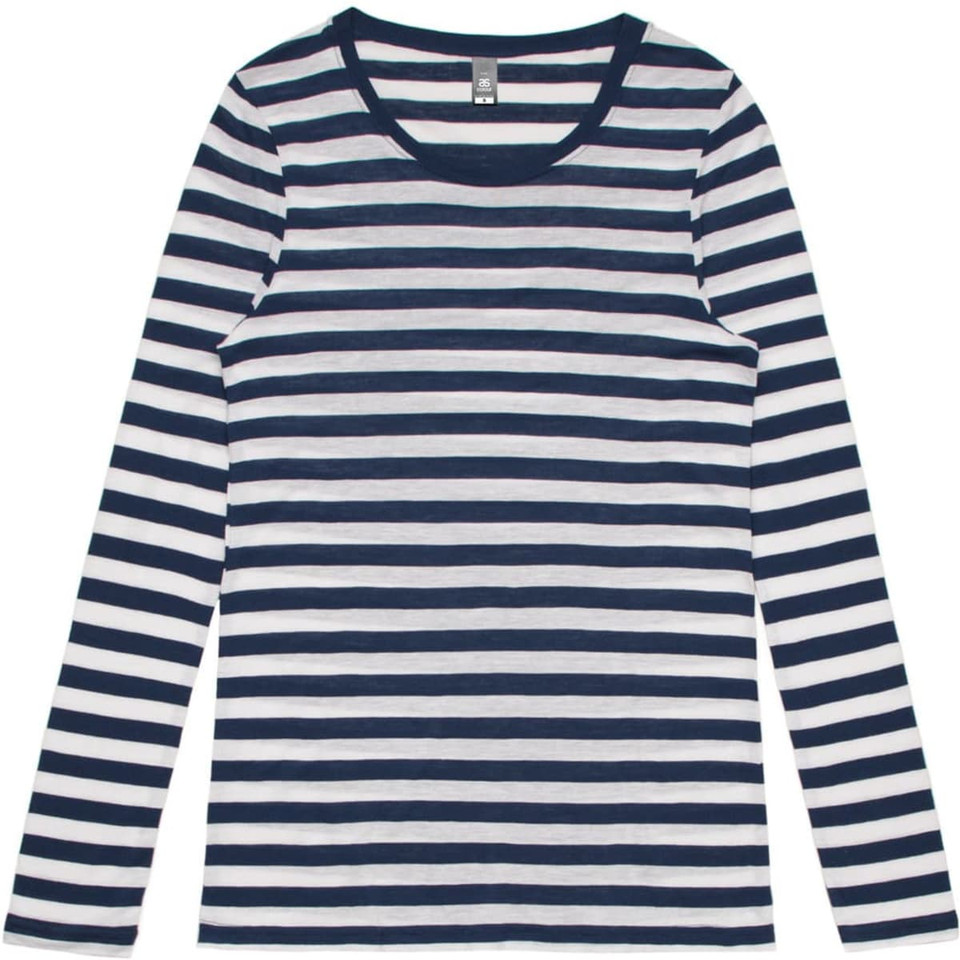 Wo's Fine Stripe L/S Tee