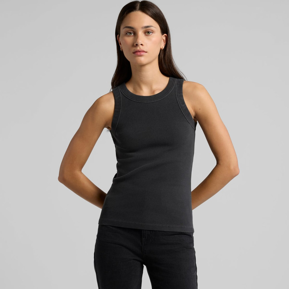 Wo's Faded Organic Rib Tank