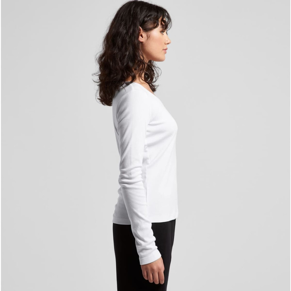 Wo's Organic Baby Rib L/S Tee