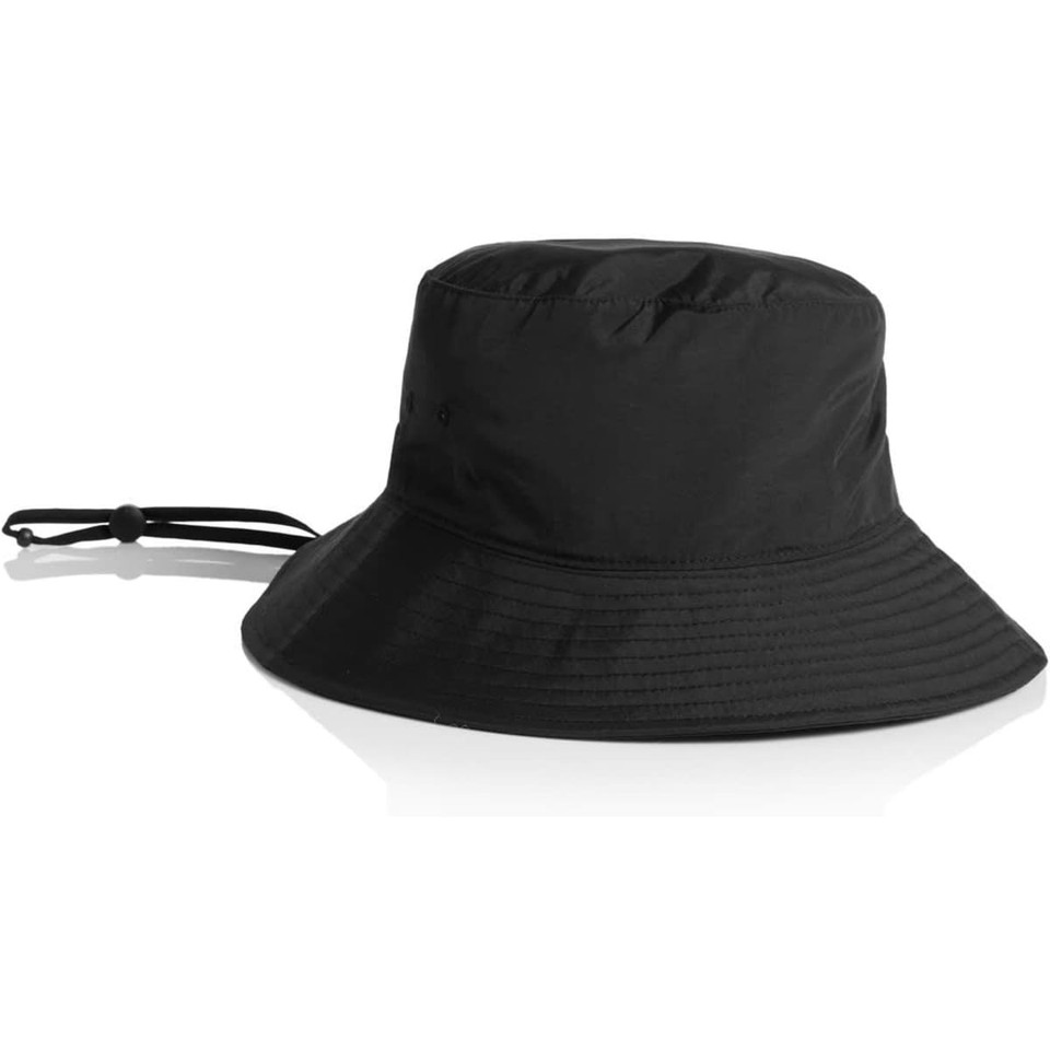 Nylon Wide Brim Bucket Hat