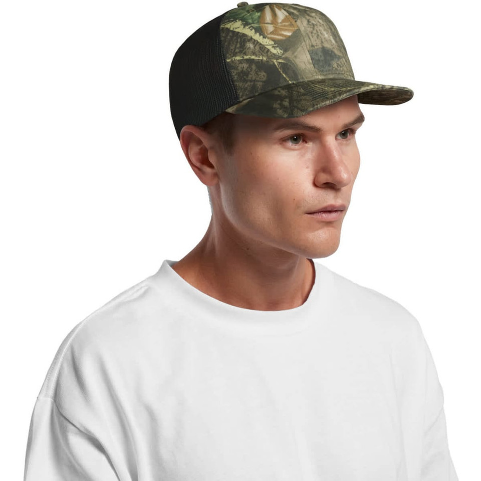 Mesh Contrast Camo Cap