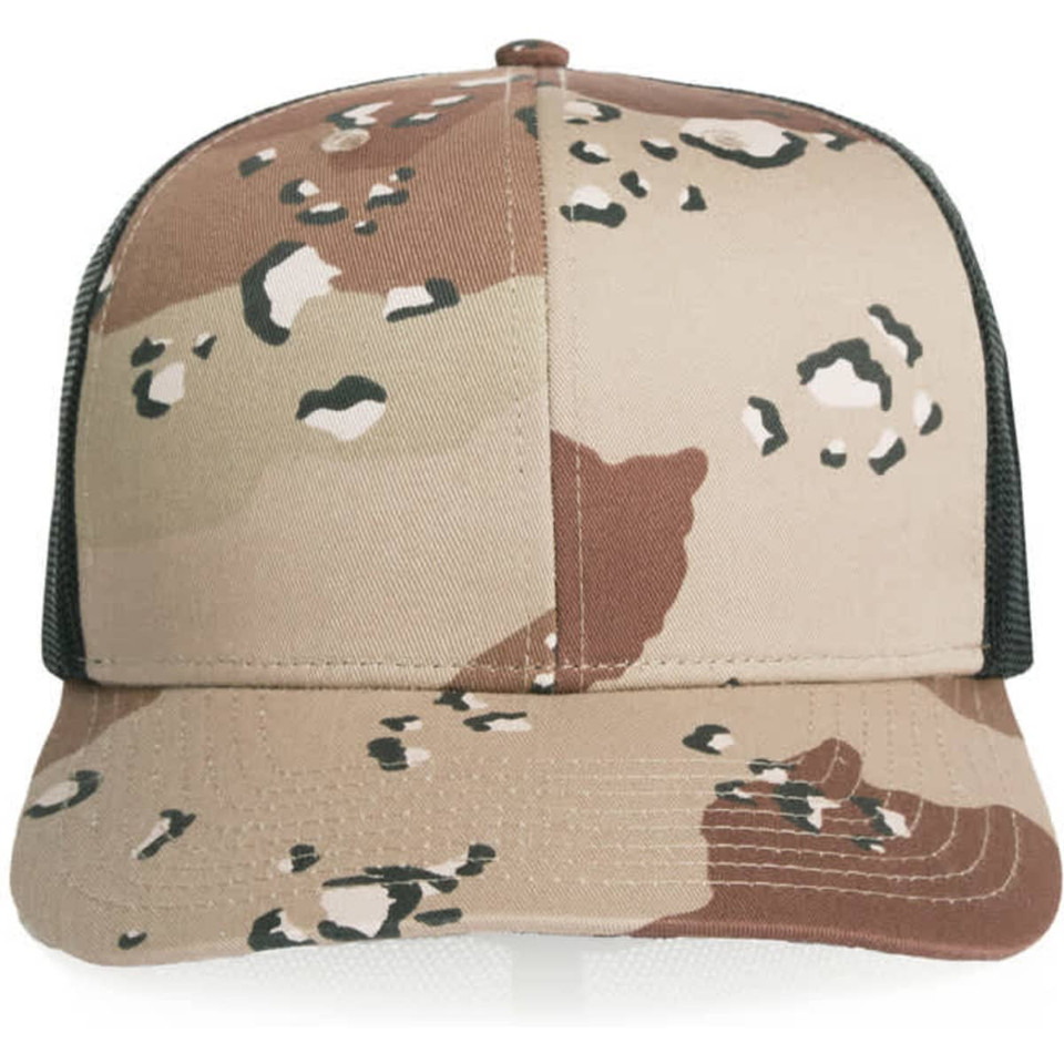 Mesh Contrast Camo Cap