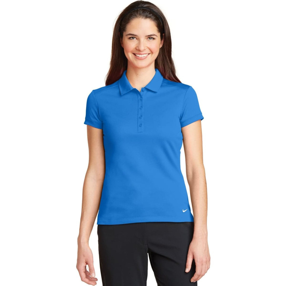 Nike Ladies Dri-FIT Solid Icon Pique Modern Fit Polo