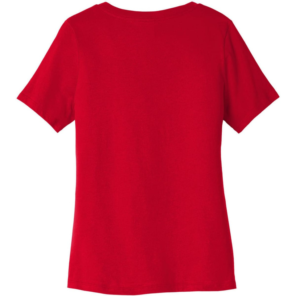 BELLA+CANVAS Women's Relaxed Jersey Short Sleeve V-Neck Tee