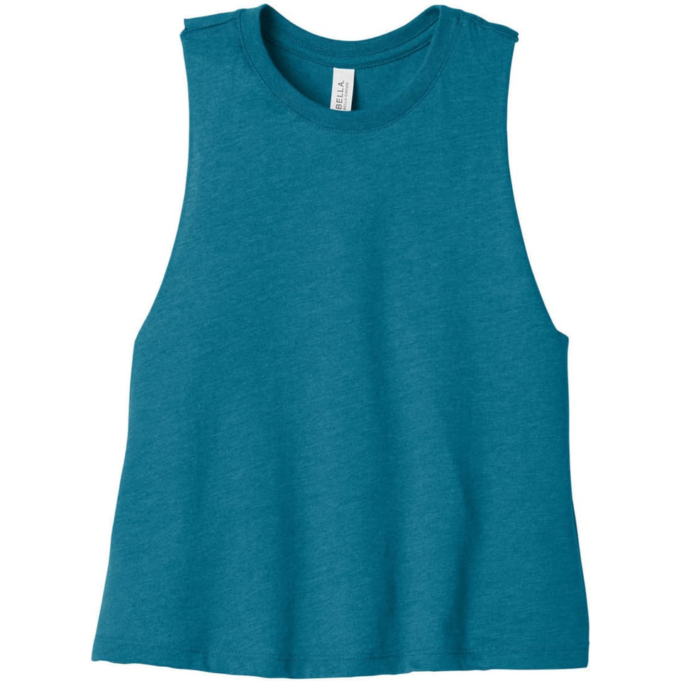 BELLA+CANVAS  Women's Racerback Cropped Tank