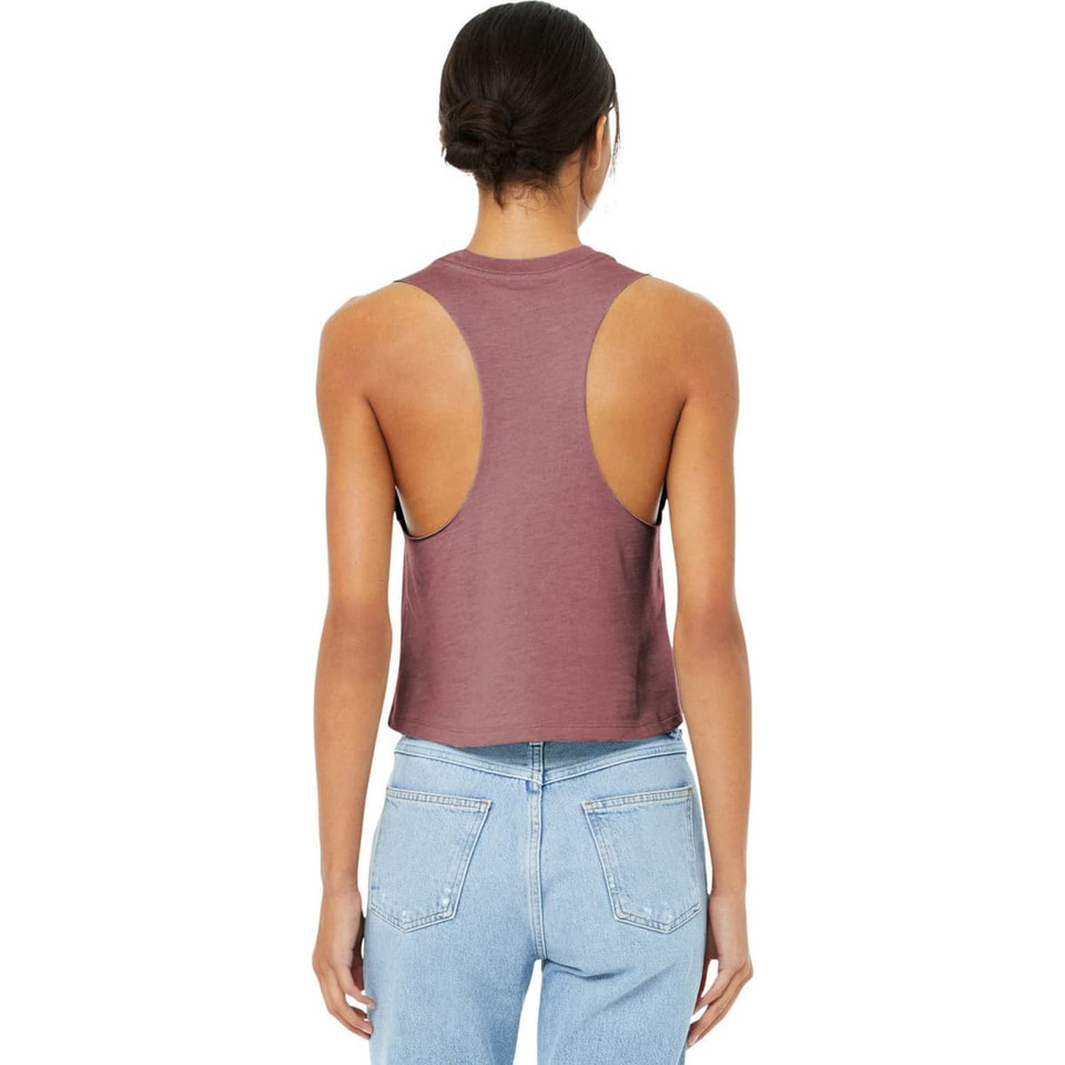 BELLA+CANVAS  Women's Racerback Cropped Tank
