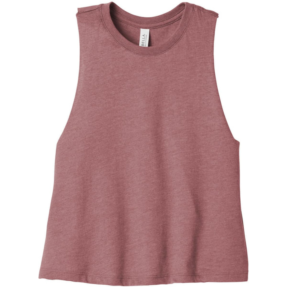 BELLA+CANVAS  Women's Racerback Cropped Tank
