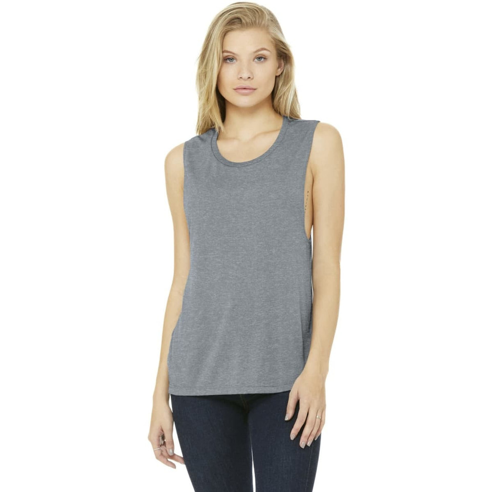 BELLA+CANVAS  Women's Flowy Scoop Muscle Tank