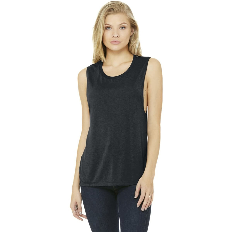 BELLA+CANVAS  Women's Flowy Scoop Muscle Tank