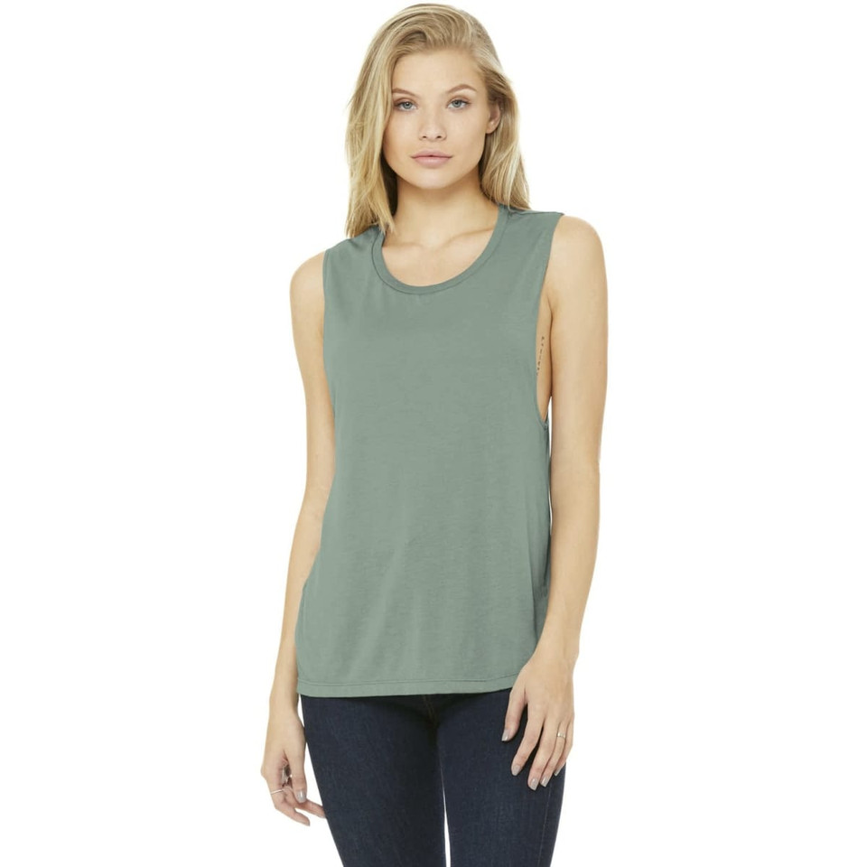BELLA+CANVAS  Women's Flowy Scoop Muscle Tank