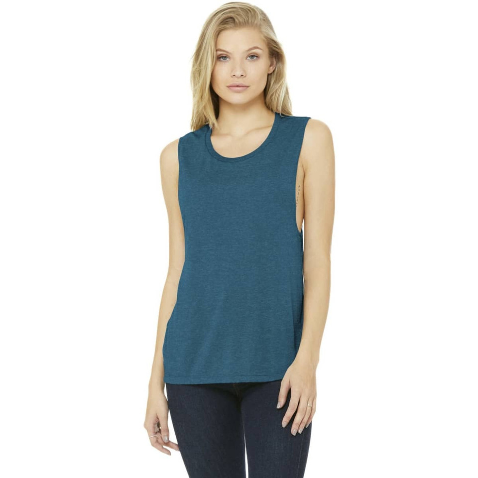 BELLA+CANVAS  Women's Flowy Scoop Muscle Tank