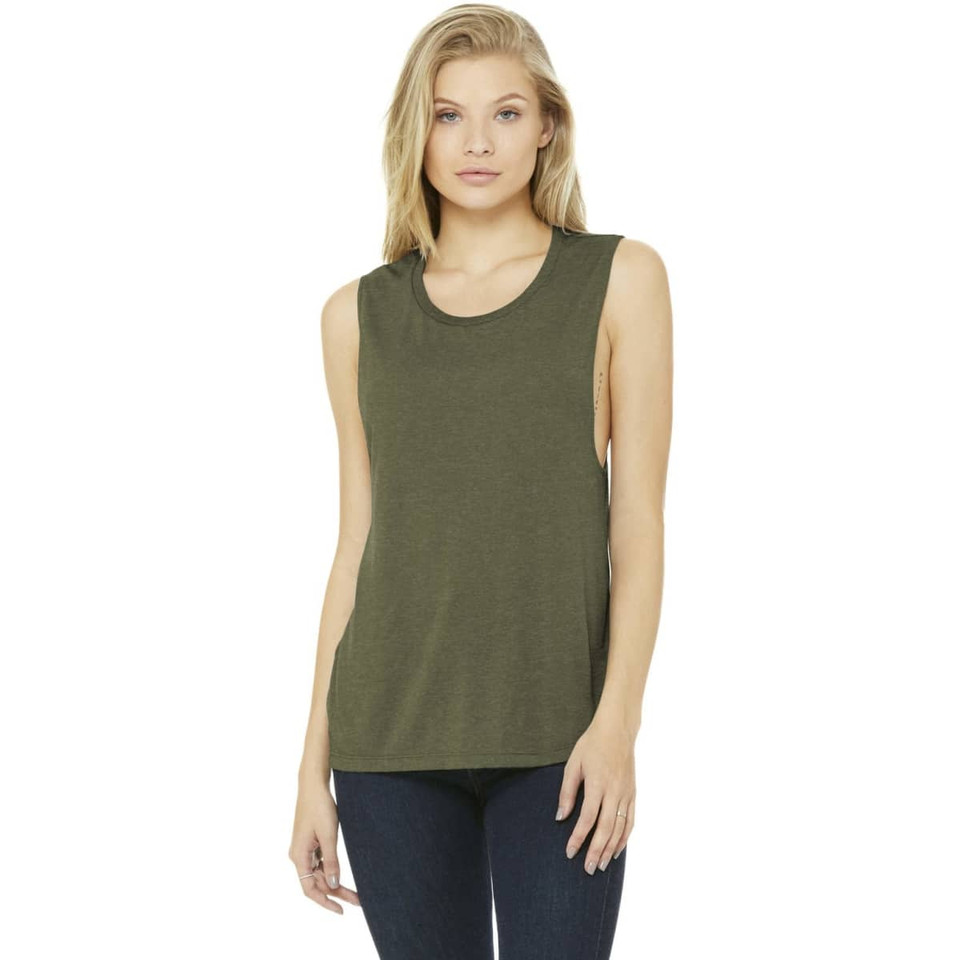 BELLA+CANVAS  Women's Flowy Scoop Muscle Tank