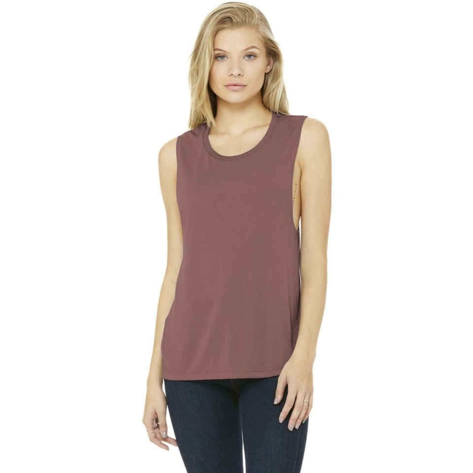 BELLA+CANVAS  Women's Flowy Scoop Muscle Tank