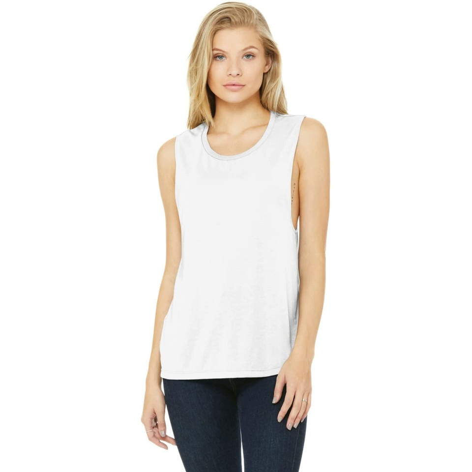 BELLA+CANVAS  Women's Flowy Scoop Muscle Tank