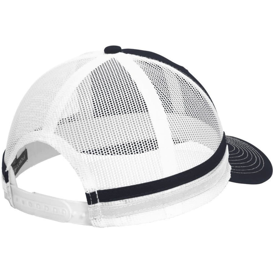 Port Authority  Two-Stripe Snapback Trucker Cap