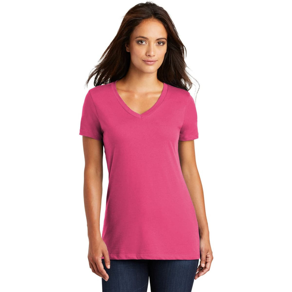 District Made - Ladies Perfect Weight V-Neck Tee