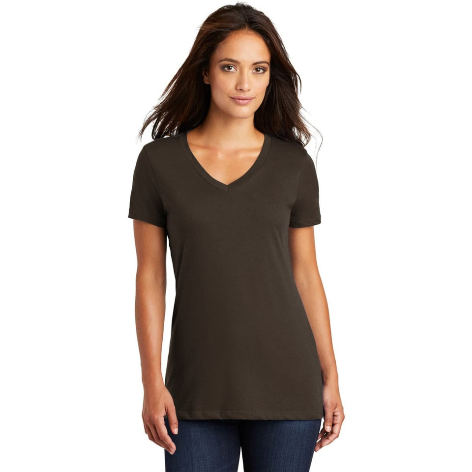 District Made - Ladies Perfect Weight V-Neck Tee