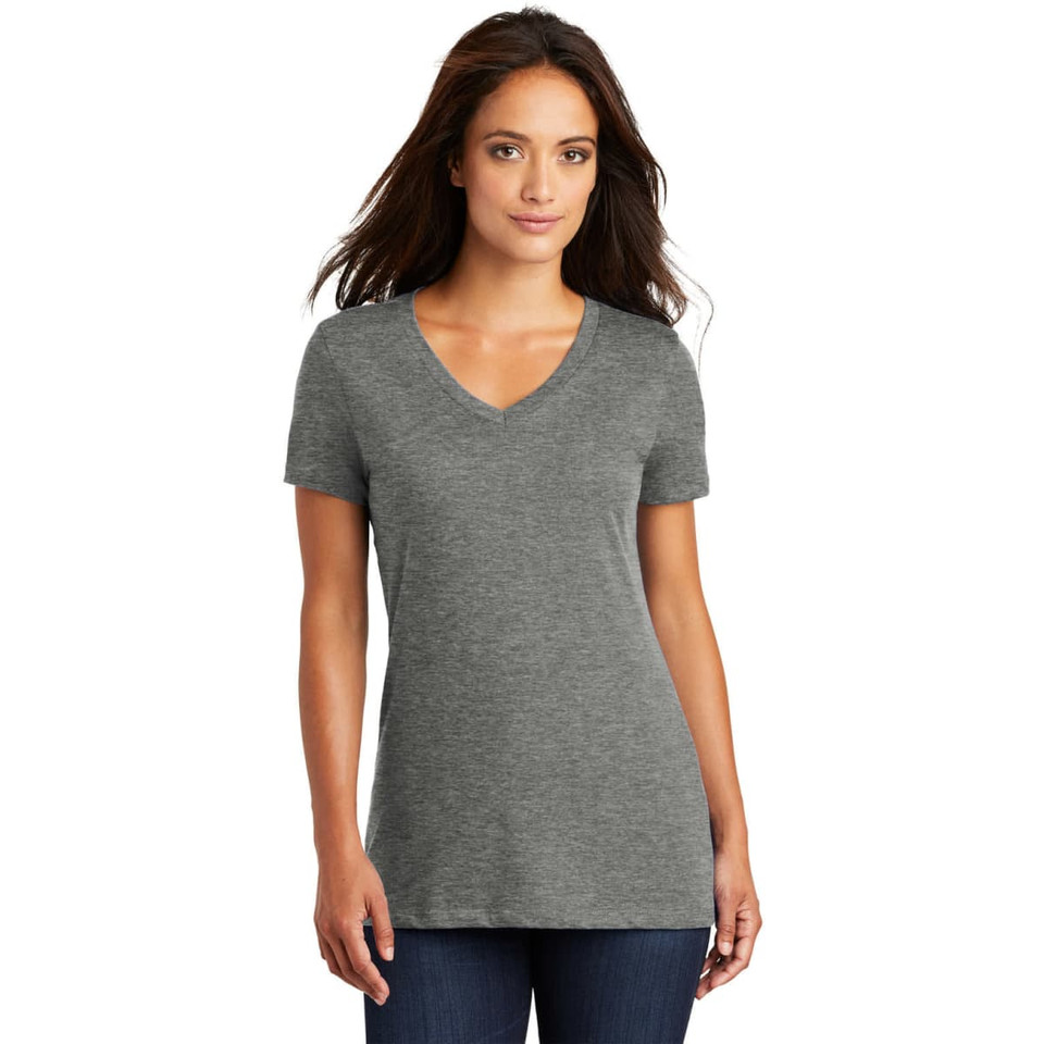 District Made - Ladies Perfect Weight V-Neck Tee