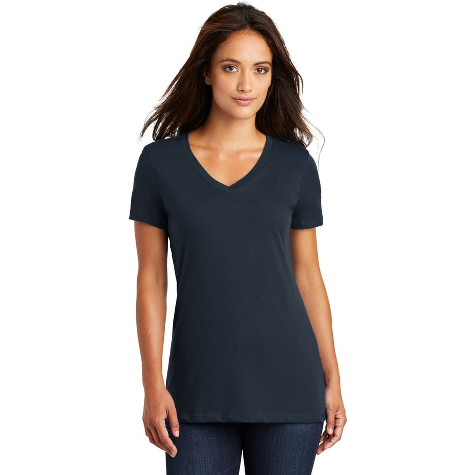 District Made - Ladies Perfect Weight V-Neck Tee