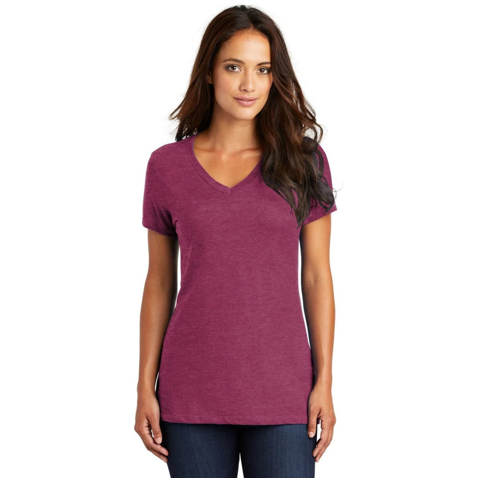District Made - Ladies Perfect Weight V-Neck Tee