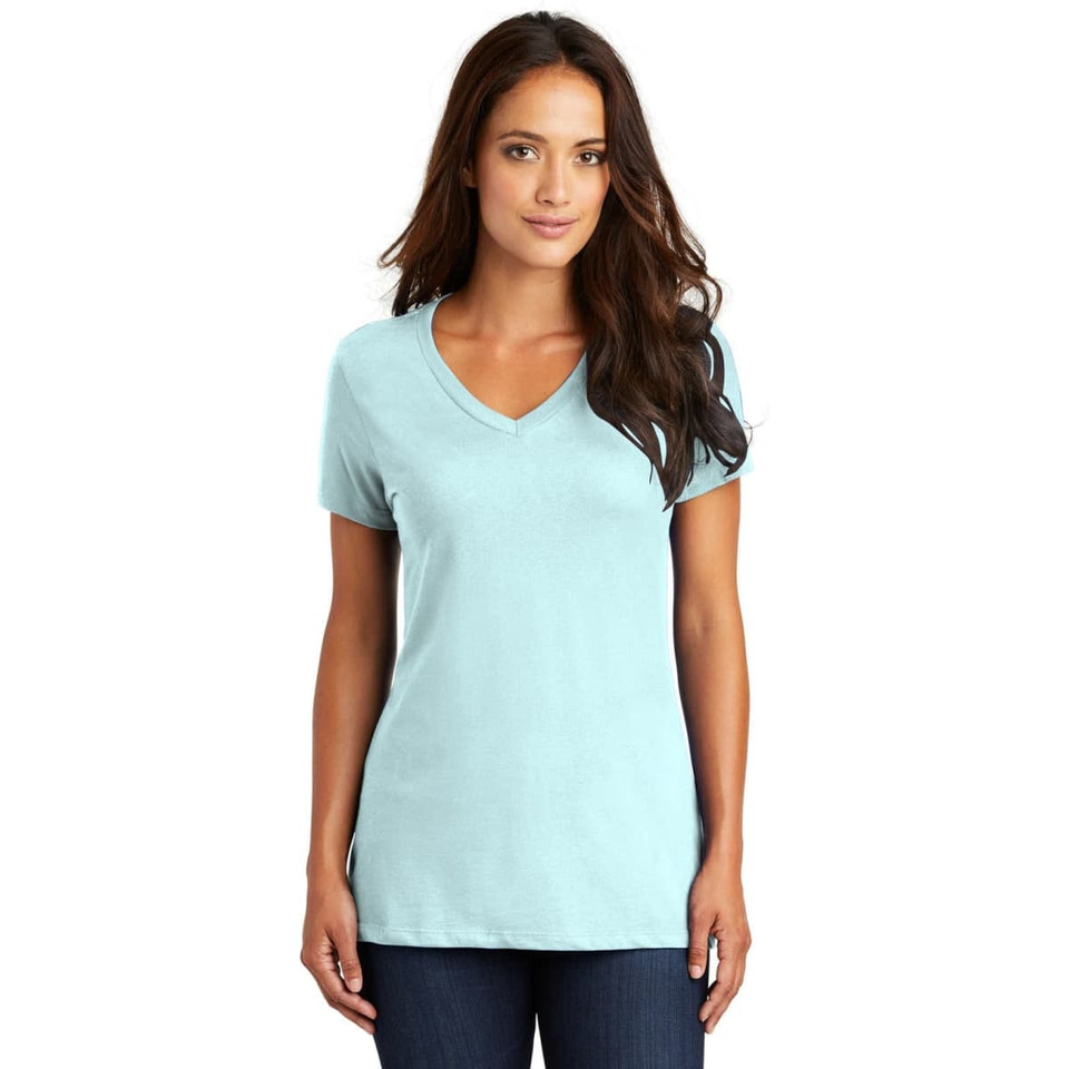 District Made - Ladies Perfect Weight V-Neck Tee