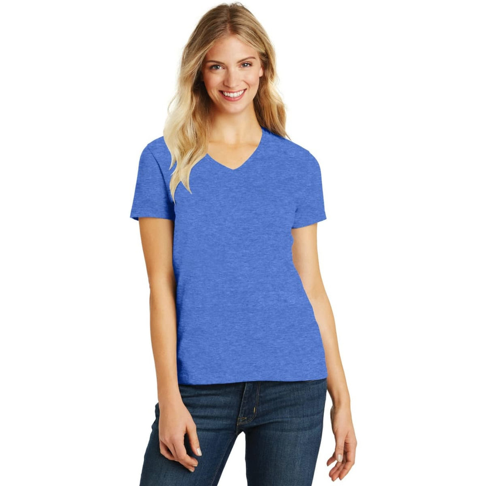 District Made Ladies Perfect Blend V-Neck Tee