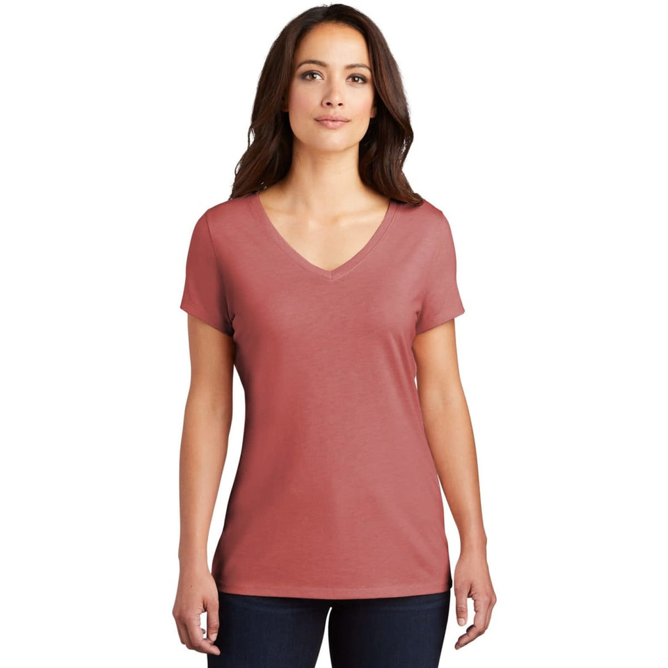 District Made Ladies Perfect Tri V-Neck Tee