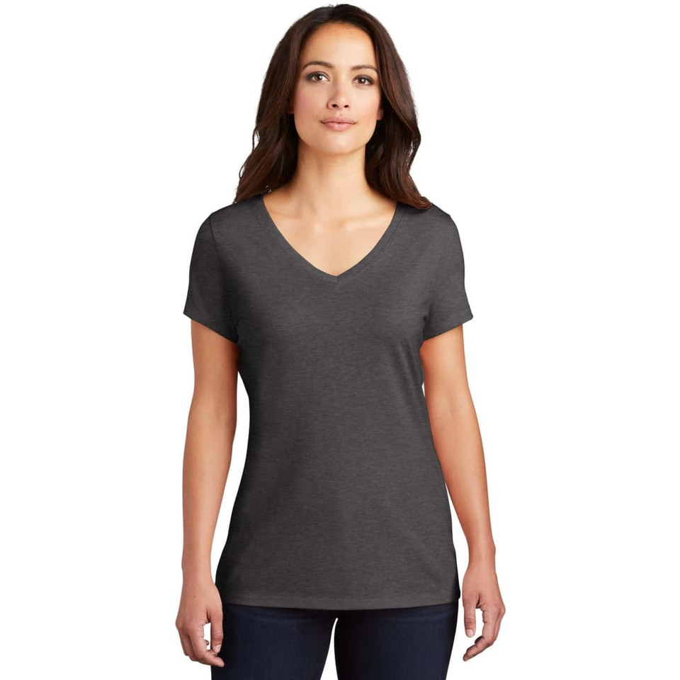 District Made Ladies Perfect Tri V-Neck Tee