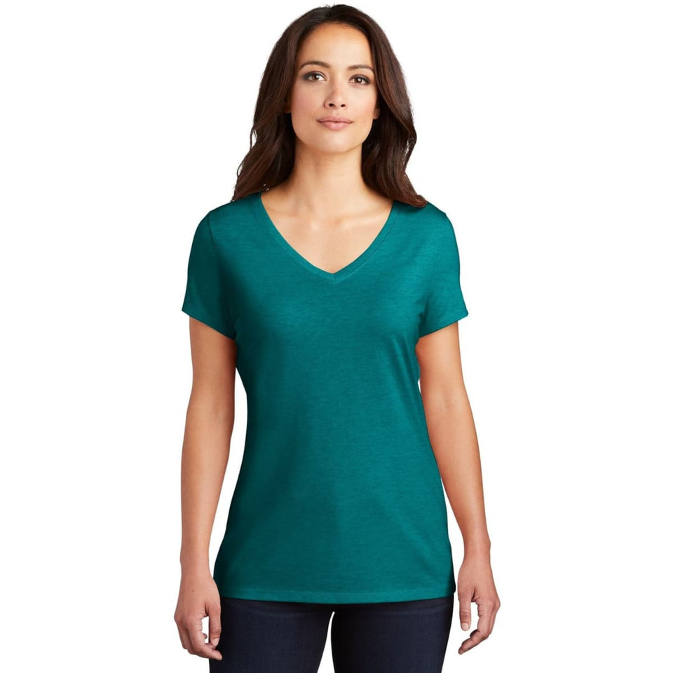 District Made Ladies Perfect Tri V-Neck Tee