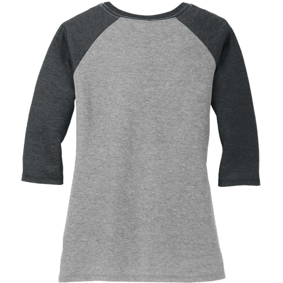 District Made Ladies Perfect Tri 3/4-Sleeve Raglan