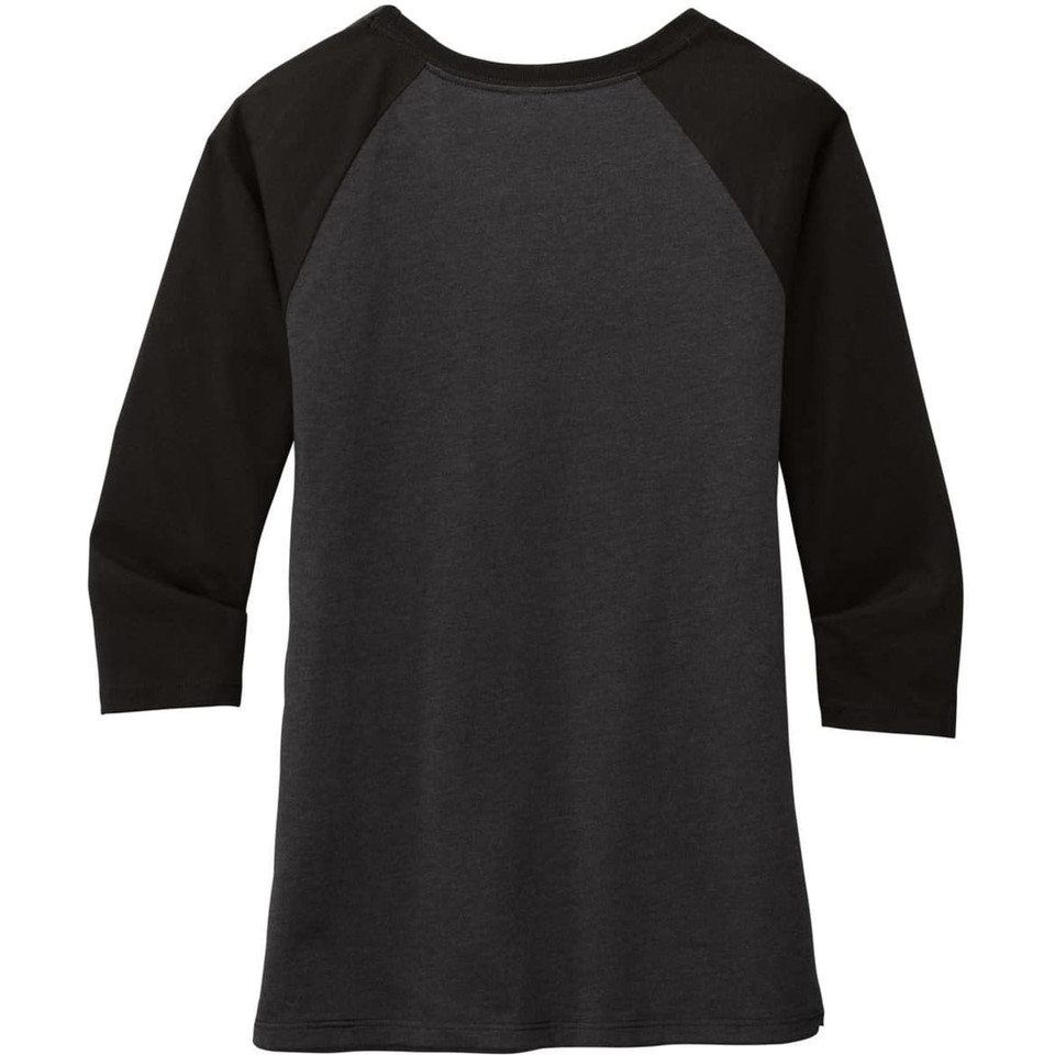 District Made Ladies Perfect Tri 3/4-Sleeve Raglan