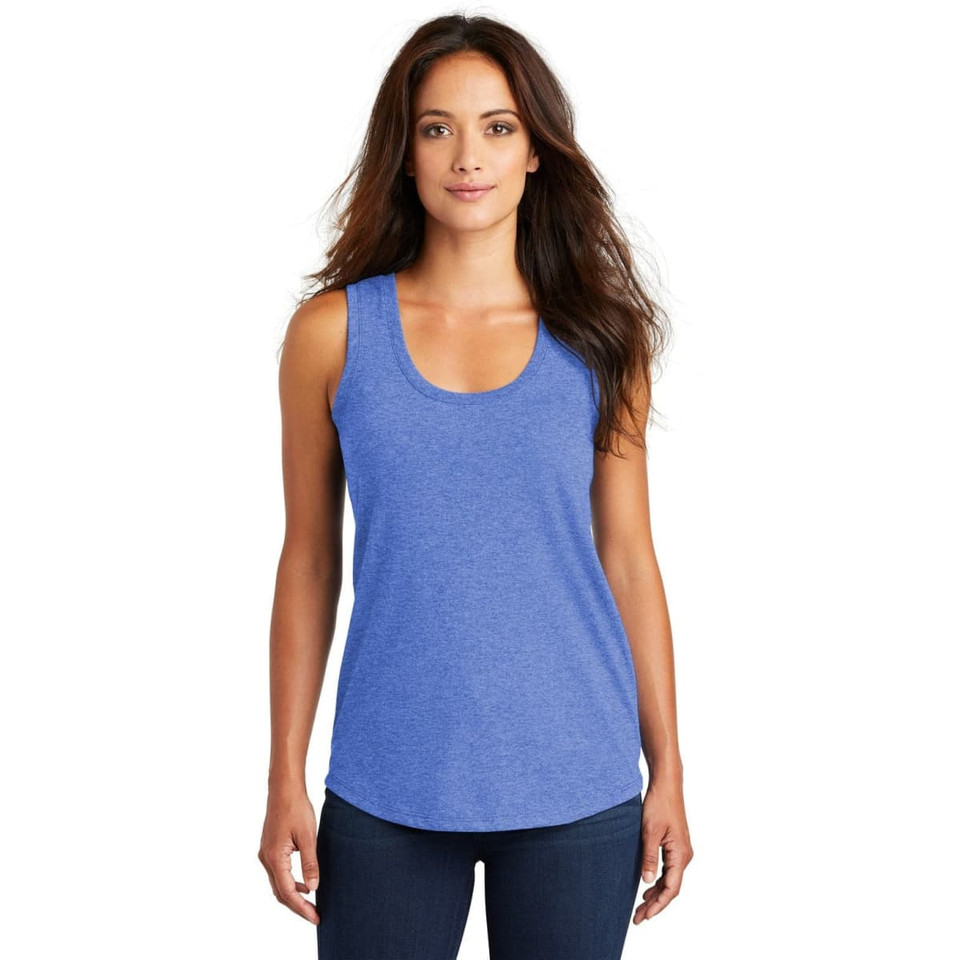 District Made Ladies Perfect Tri Racerback Tank